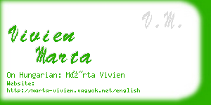 vivien marta business card